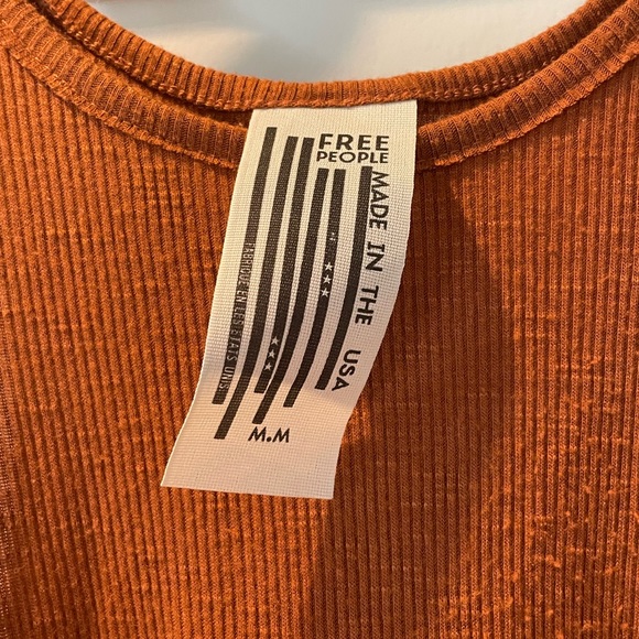 Free People burnt orange game day tank top - Picture 3 of 3